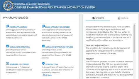 assignmentcertification|The Official Link to Access PRC's Online Services .